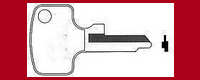 T4879 Single Side Key for Honda Motorcycles